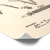 Hair Curling Iron 1907 Patent Art Old Peper Poster (Hoek)