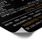 Hair Cut, Mannen Barbers Adverteren Poster (Hoek)