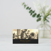 Hair Cut, Mannen Barbers Visitekaartje (Staand voorkant)