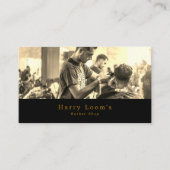 Hair Cut, Mannen Barbers Visitekaartje (Voorkant)