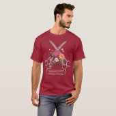 Hair Cut Scissors Haarstylist T-shirt (Voorkant volledig)