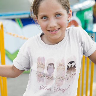 Hair-Day" Waterverf Brushstroke T-shirt