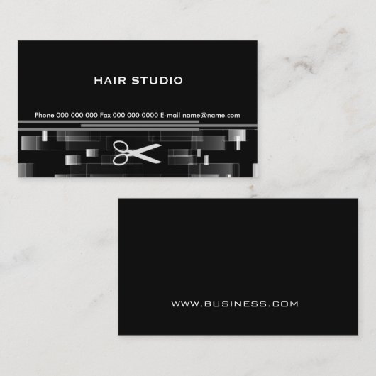 Hair Design Studio Visitekaartje (Voorkant / Achterkant)