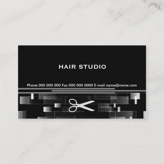 Hair Design Studio Visitekaartje (Voorkant)