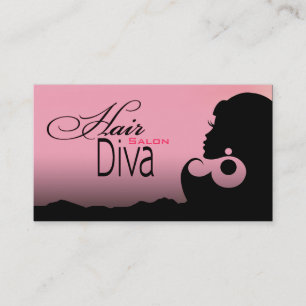 Hair Diva - Beauty Salon Beautician Hair Stylist Visitekaartje