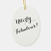 "Hair Diva" keramisch Ornament (Achterkant)