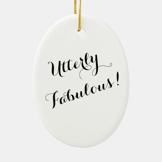 "Hair Diva" keramisch Ornament (Achterkant)