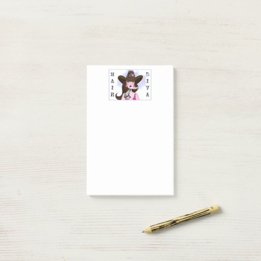 Hair DIVA Post-it® Notes (Op bureau)