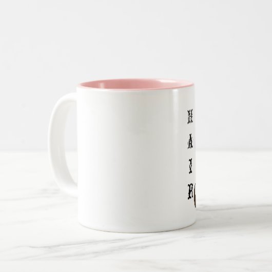 Hair DIVA Tweekleurige Koffiemok (Voorkant links)