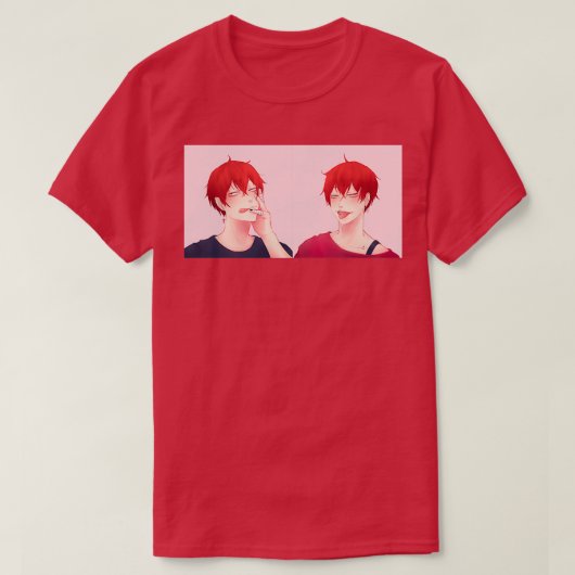 Hair Down Tendou Satori Pair T-shirt (Design voorkant)