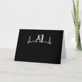 Hair Dresser en Barber Heartbeat Gift Kaart (Voorkant)