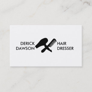 Hair Dresser Stylist Salon Barber Shop Visitekaartje