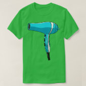 Hair Dryer Hairdresser Barber T-shirt (Design voorkant)