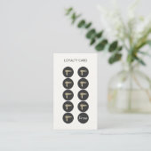 Hair Dryer Loyalty Punch Card (Staand voorkant)