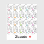 Hair Dye Reminder Kleuren Haar Mini Bujo Planner Sticker (Vel)