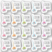 Hair Dye Reminder Kleuren Haar Mini Bujo Planner Sticker (Voorkant)