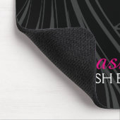 Hair en Makeup Mousepad Muismat (Hoek)