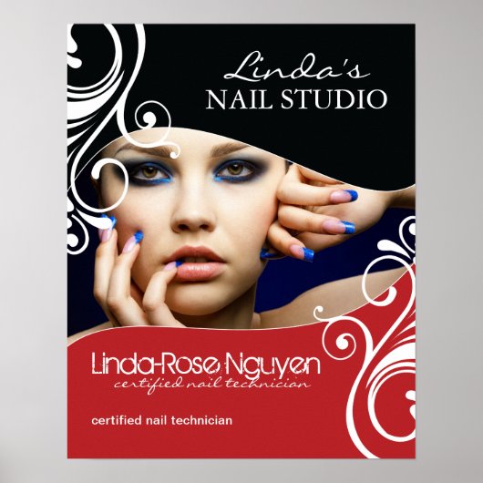 Hair en Nail Salon Poster (Voorkant)