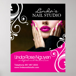 Hair en Nail Salon Poster