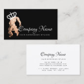 Hair Extension Hair Copper Roos Crown Spark Salon Afsprakenkaartje (Voorkant / Achterkant)