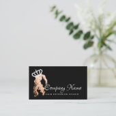 Hair Extension Hair Copper Roos Crown Spark Salon Afsprakenkaartje (Staand voorkant)