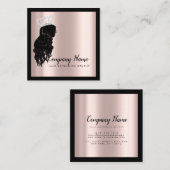 Hair Extension Hair Roos Crown Square Diamond Afsprakenkaartje (Voorkant / Achterkant)