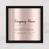 Hair Extension Hair Roos Crown Square Diamond Afsprakenkaartje (Achterkant)