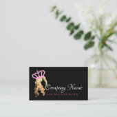 Hair Extension Hair Stylist Blonde Gold Pink Crown Afsprakenkaartje (Staand voorkant)