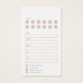 Hair Extensions Care Hang Label Kaart met Logo (Achterkant)