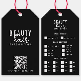 Hair Extensions Packaging Hang Label Hair Branding Cadeaulabel