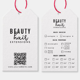 Hair Extensions Packaging Hang Label Hair Branding Cadeaulabel