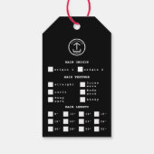 Hair Extensions Packaging Hang Label Hair Logo Cadeaulabel (Achterkant)