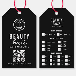 Hair Extensions Packaging Hang Tag Hair Brand Logo Cadeaulabel