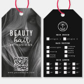 Hair Extensions Verpakking Hang Label Hair Foto Cadeaulabel