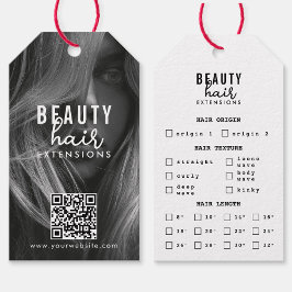 Hair Extensions Verpakking Hang Label Hair Foto Cadeaulabel