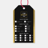 Hair Extensions Verpakking Hang Label Hair Logo Go Cadeaulabel (Achterkant)