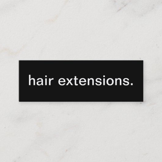 Hair Extensions Visitekaartje (Voorkant)