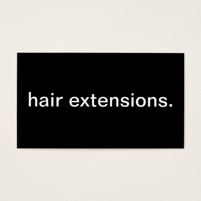 Hair Extensions Visitekaartjes (Voorkant)