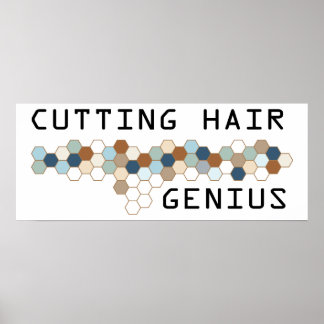 Hair Genius snijden Poster