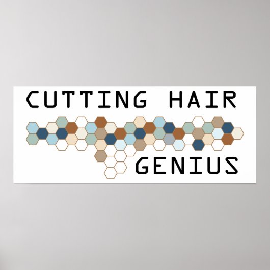 Hair Genius snijden Poster (Voorkant)