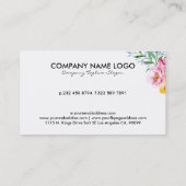 Hair Gold Glitter Tekst Zwart & Wit Strepen Visitekaartje (Achterkant)