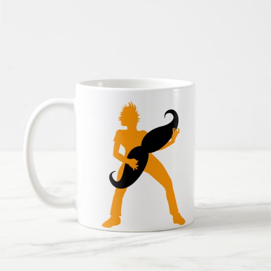 Hair Guitar Koffiemok (Links)