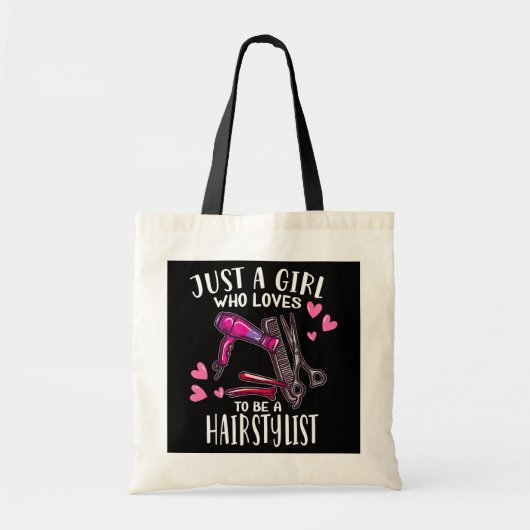 Hair Hairdresser, gewoon een meisje dat graag een Tote Bag (Voorkant)