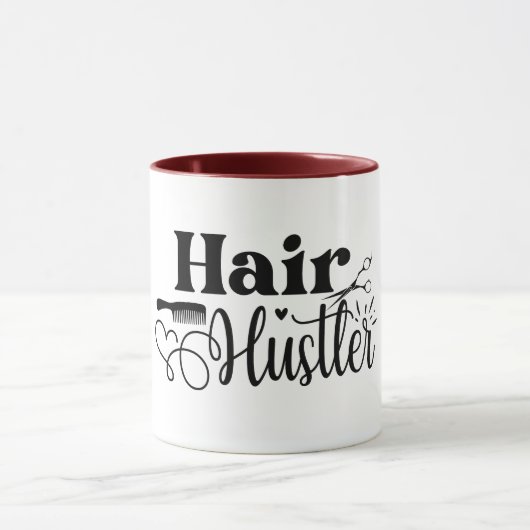 Hair Hustler Minimalistische Hair Stylist Mok (Midden)