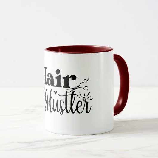 Hair Hustler Minimalistische Hair Stylist Mok (Voorkant rechts)