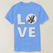 Hair Life Haarstylist Love Hairdresser Scissors Gi T-shirt (Design voorkant)