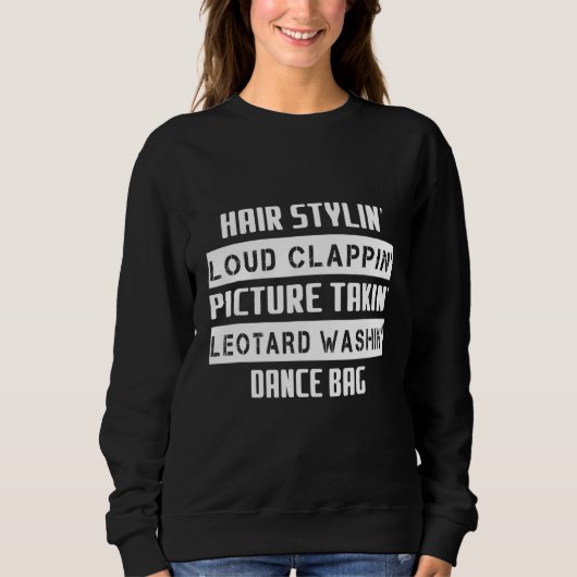 Hair Loud Afbeelding Style Dance Mam Sarcastic Trui (Voorkant)