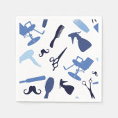 Hair lounge tools pattern servet (Voorkant)