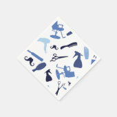 Hair lounge tools pattern servet (Hoek)