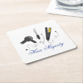 Hair Majesty Kartonnen Onderzetters (Schuin)